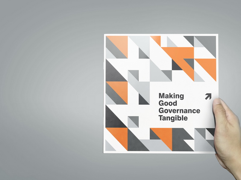 Making Good Governance Tangible brochure design