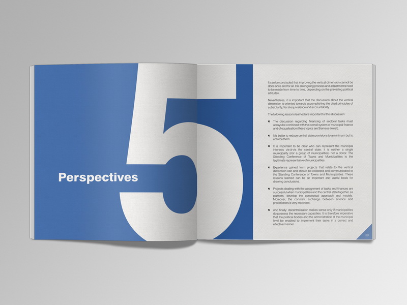 Good Governance Vertical Dimension brochure design