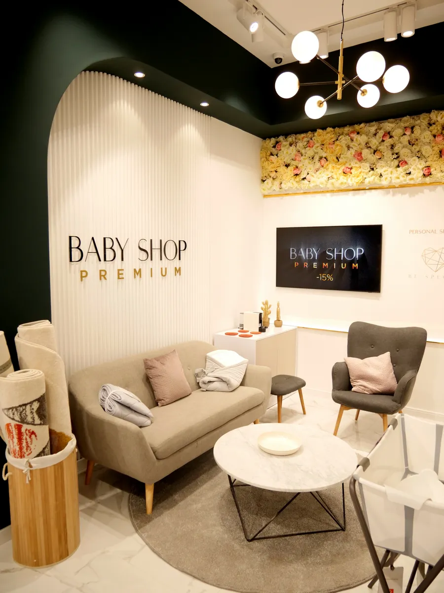 Baby Shop Premium consultation area inside a retail store
